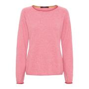 Cashmere Pullover French Rose Melange Btfcph , Pink , Dames