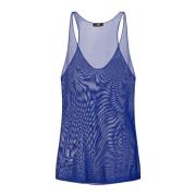 Sleeveless Tops Elisabetta Franchi , Blue , Dames