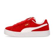 Rood/Wit Suede XL Streetwear Sneaker Puma , Red , Heren