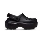 Zwarte Sandalen voor Zomer Crocs , Black , Dames