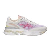 Beige en paarse Sneakers Premiata , Multicolor , Dames
