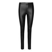 Zwarte vegan leather legging Body mbyM , Black , Dames