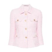 Tweed Jackets Tagliatore , Pink , Dames