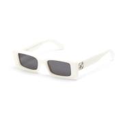 Witte zonnebril met originele koffer Off White , White , Unisex