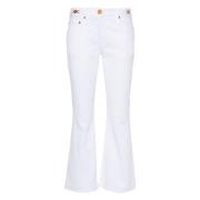 Boot-cut Jeans Versace , White , Dames