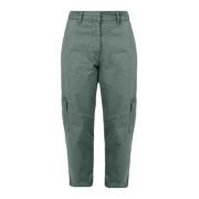Tapered Trousers BomBoogie , Green , Dames