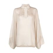 Blouse overhemd By Herenne Birger , Beige , Dames