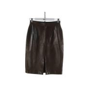 Pre-owned Leather bottoms Dior Vintage , Brown , Dames