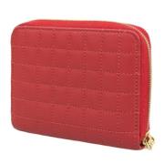 Pre-owned Leather wallets Celine Vintage , Red , Dames