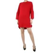 Pre-owned Silk dresses Valentino Vintage , Red , Dames