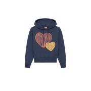 Hart Motief Hoodie Sweater Kenzo , Blue , Dames