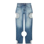 Loose-fit Jeans Off White , Blue , Dames