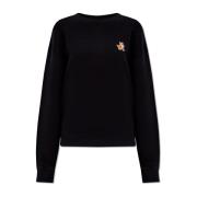 Sweatshirt met logo Maison Kitsuné , Black , Dames