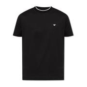 Katoenen T-shirt Emporio Armani , Black , Heren