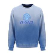Sweatshirts Versace , Blue , Heren