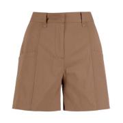 Roze Katoenen Shorts BomBoogie , Brown , Dames