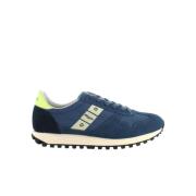 Nylon/Suede Hardloopschoenen Blauer , Multicolor , Heren