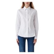 Basis Slim Shirt Fay , White , Dames