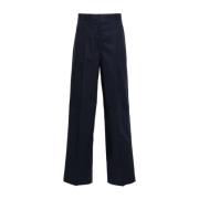 Wide Trousers Officine Générale , Blue , Dames