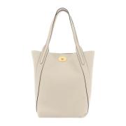 Grained Leather Bayswater Tote Bag Mulberry , Beige , Dames
