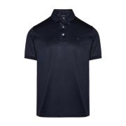 Stijlvolle Lyocell/Katoenen Polo Shirt Emporio Armani , Blue , Heren