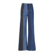 Wide Trousers Moschino , Blue , Dames