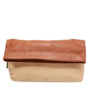 Pre-owned Leather clutches Emilio Pucci Pre-owned , Brown , Dames
