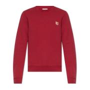 Sweatshirt met logo Maison Kitsuné , Red , Dames
