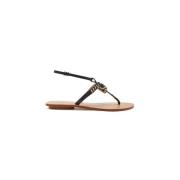 Flat Sandals Maliparmi , Black , Dames