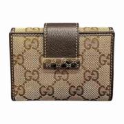 Pre-owned Canvas wallets Gucci Vintage , Brown , Dames