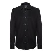 B Tech Slim Fit Katoenen en Coolmax® Overhemd Boggi Milano , Black , H...