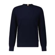 Fijngebreide Ecaio Pullover Hugo Boss , Blue , Heren