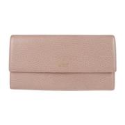 Pre-owned Leather wallets Gucci Vintage , Pink , Dames