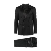 Single Breasted Suits Tagliatore , Black , Heren