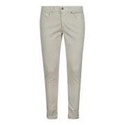 Slim Fit Corduroy Broek Dondup , White , Heren