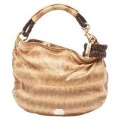 Pre-owned Fabric handbags Jimmy Choo Pre-owned , Beige , Dames