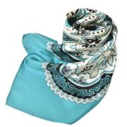Pre-owned Silk scarves Gucci Vintage , Blue , Dames
