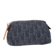 Pre-owned Canvas clutches Dior Vintage , Blue , Dames