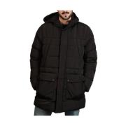 Winter Parka Jas Geox , Black , Heren