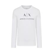 Korte Mouw T-shirt Armani Exchange , White , Heren