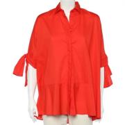 Pre-owned Cotton tops Carolina Herrera Pre-owned , Red , Dames