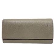 Pre-owned Leather wallets Celine Vintage , Beige , Dames