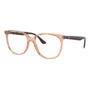 Men`s Transparent Brown Eyewear Frames Ray-Ban , Brown , Heren