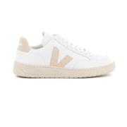 V-12 Leather White Sable Sneakers Veja , White , Dames