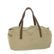 Pre-owned Fabric prada-bags Prada Vintage , Beige , Dames