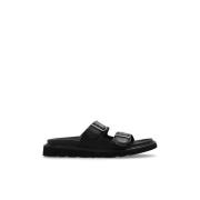 Leren slides Kenzo , Black , Heren