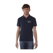 Klassieke Polo Shirt Emporio Armani EA7 , Blue , Heren