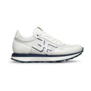 Witte Leren Sneakers voor Mannen Fabi , White , Heren