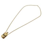 Pre-owned Metal necklaces Gucci Vintage , Yellow , Dames