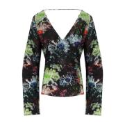 Bloemen Peplum Top Multicolor Gerecycled Polyester Stine Goya , Black ...